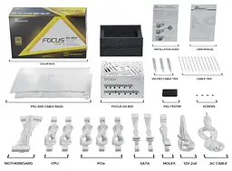 Блок живлення ATX 850W FOCUS-GX-850-ATX31-WH SEASONIC - мініатюра 9