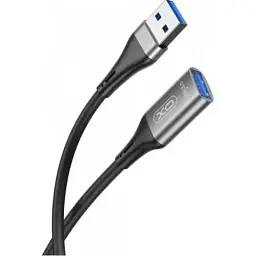 Кабель XO NB220 USB A - USB A 3.0 3 м чорний - мініатюра 3