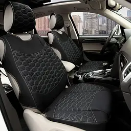 Автомобільні чохли для передніх сидінь Cayman Grey Model S Чорно - сірі