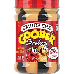 Паста арахісова Smucker's з полуничними смужками 510 г