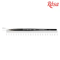 Пензель мікс білка/соболь круглий лайнер WAVE 148 № 6 коротка ручка ROSA