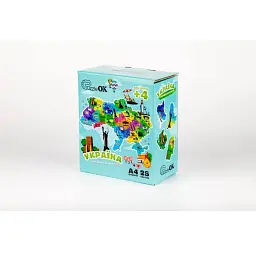 Дерев'яний магнітний пазл  PuzzleOK А4 Мапа України 25 елементів PuzA4-22926 - мініатюра 2