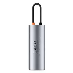 USB-хаб Baseus Metal Gleam Series 7-Port (Type-C to HDXiaomi4K@60Hz*1+USB3.0*3+PD*1+SD/TF*1) B00030708811-00 Grey - мініатюра 4