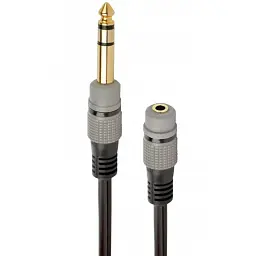 Перехідник 6.35мм M / F 3.5 мм Cablexpert (A-63M35F-0.2M)