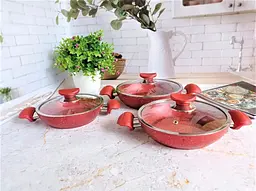 Набір посуду (омлетниці) O.M.S. Collection 3004 Red