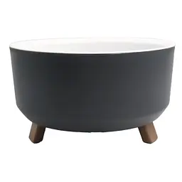 Горщик для квітів Serinova Tripot, 2.25 л, антацитовий (ALY643 anthracite) - мініатюра 2