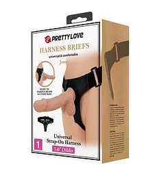 Страпон PRETTY LOVE HARNESS BRIEFS JERRY PRETTY LOVE BW-022089NR 101832 - мініатюра 1
