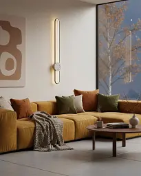 Бра, настінний світильник Goldlux 333926 Florentyna LED 1x24W 4000K 3000Lm IP20 чорний - мініатюра 2