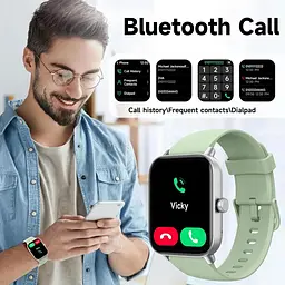Розумний годинник Alexa Bluetooth 5.3 вбудований 1.8-дюймовий трекер - мініатюра 5