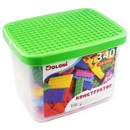 Дитячий Конструктор великий 340 деталей Doloni 25х35х25 см det0015456