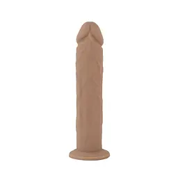 Фалоімітатор Silexd Liquid Silicone Dildo Model 2 Size 9" 22.9 см тілесний - мініатюра 2