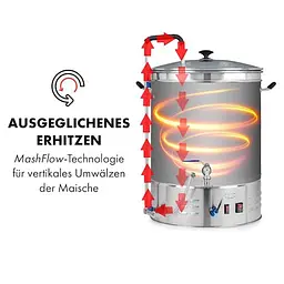 Пивоварня Klarstein Brauheld Pro 70 л (10035516) - мініатюра 6