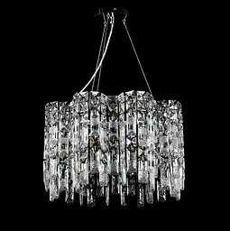 Кришталева люстра Splendid Ray LGH90358/8 (CR) підвісна люстра з регульованою висотою та прозорими кришталевими елементами