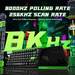 Ігрова магнітна дротова клавіатура Attack Shark R85 / Дротове підключення / Magnetic Switch / Black - мініатюра 2