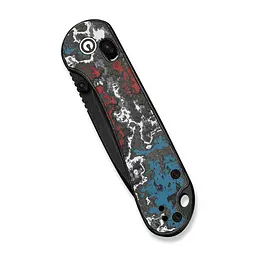 Ніж складаний кишеньковий Civivi Elementum (Crossbar Lock), (7.51 см) CPM S35VN / Nebula FatCarbon Fiber чорний/червоний/синій/білий - мініатюра 4