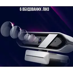 Веб-камера Lorgar Rapax 701 Streaming 2K White (LRG-SC701WT) - мініатюра 7