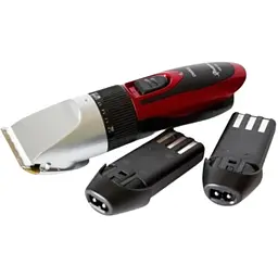 Машинка для стрижки волосся Gemei GM-550 бездротова з керамічними лезами чорна з червоним (GM-550_416) - мініатюра 4