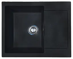 Кухонна мийка Adamant MINIMAL чорний металік 615x495x200 мм, з крилом 61,5 см