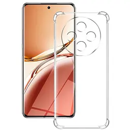 TPU чохол GETMAN Ease logo посилені кути Full Camera для Oppo Reno 12 F 4G/5G Безбарвний (прозорий) - мініатюра 2