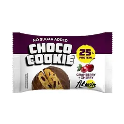 Протеїнове печиво, Choco Cookie 25% — 10 × 40 г Cranberry Cherry