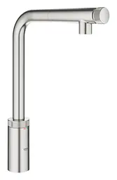 Змішувач для кухні з висувним виливом Grohe Minta Smartcontrol 31613DC0, Нержавіюча сталь