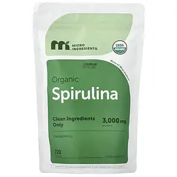 Спіруліна Organic Spirulina Tablet 720 таблеток Micro Ingredients vit0004899