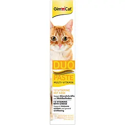 Паста для котів GimCat Duo Paste Multi-Vitamin з сиром 50 г (G-421841) - мініатюра 2