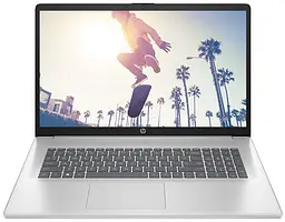 HP Ноутбук 17-cn4043ua 17.3" FHD IPS AG, Intel 5-120U, 16GB, F512GB, UMA, DOS, сріблястий