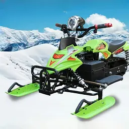 Електроснігохід Crosser S-1 (800W, 48V, 20Ah) на амортизаторах Зелений - мініатюра 2