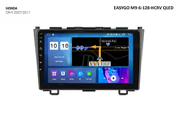 Штатна автомагнітола EasyGo M9-6-128-HCRV QLED Honda CR-V 2007-2011