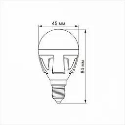 LED лампа VIDEX PREMIUM G45 7W E14 3000K - мініатюра 3