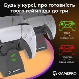 Зарядна станція для геймпадів GamePro PS5 (CHS420B) - мініатюра 8