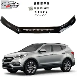 Дефлектор капоту мухобійка для Hyundai Santa Fe 2012-2018 (Vip Tuning) HYD84
