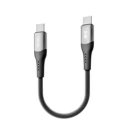 Кабель для зарядки USB Ridea RC-US42 UltraStrong Type-C to Type-C 60W 20V/3A 0.25m Черный - миниатюра 3