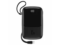 Зовнішній акумулятор (Power Bank) BASEUS Qpow Digital Display 10000mAh Black (PPQD050101)