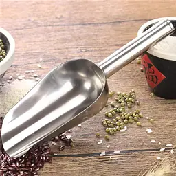 Совок алюмінієвий для льоду, цукру, спецій та сипучих продуктів 23.5 см, Kitchen Master Сірий 84504 - мініатюра 2