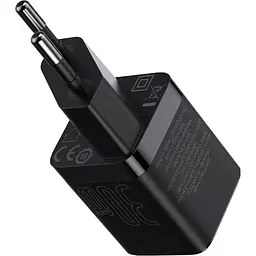 Мережевий зарядний пристрій Baseus GaN3 Fast Charger Type-C 30W Black [CCGN010101] [78685] - мініатюра 5