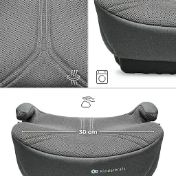 Автокрісло-бустер Kinderkraft i-Boost 2 Pro Gray (KCIBOO02GRYPR00) - мініатюра 2