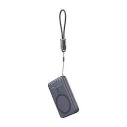 Повербанк 10000mAh Choetech B862 Grey 22.5W QC3.0 PD3.0 бездротова магнітна зарядка MagSafe (43-00168) - мініатюра 4