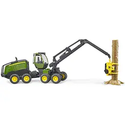 Іграшкова машинка Bruder Харвестер John Deere 1270G з 1 колодою 1:16 (02135) - мініатюра 2