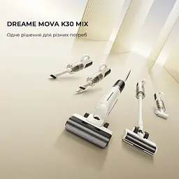 Мийний акумуляторний пилосос Dreame Mova K30 Mix (HMV24A) - мініатюра 5