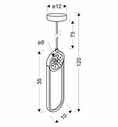 Люстра Candellux 31-35585 LACRIMA - мініатюра 3