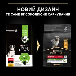 Сухий корм для цуценят та молодих собак середніх порід Purina Pro Plan Puppy Medium, з куркою, 3 кг (12279403) - мініатюра 13
