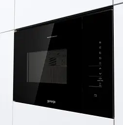 Мікрохвильова піч Gorenje вбудовувана 25л 900Вт гриль дисплей інвертор чорний - мініатюра 3
