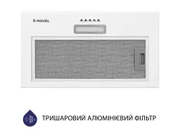 Витяжка Minola HBI 5614 WH 1000 LED - мініатюра 4