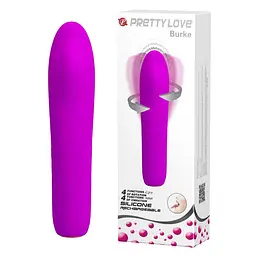 Вібратор Pretty Love Burke 16 см фіолетовий - мініатюра 3