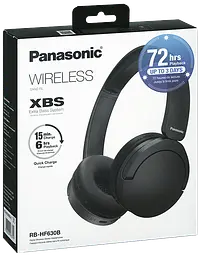 Навушники бездротові накладні Panasonic RB-HF630BG-K чорні (7086665) - мініатюра 9