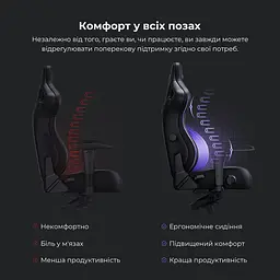 Крісло ігрове Anda Seat Kaiser 4 Grey Fabric Size L (AD12YDDC-L-20-G-CF) - мініатюра 11