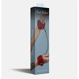Наручники Feral Feelings - Hand RestRaints Red Trasparent - мініатюра 2