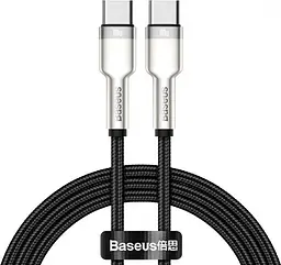 Кабель Baseus Cafule Series Metal Cable Type-C to Type-C 100W 1m CATJK-C01 Black